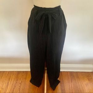 EXPRESS Black Pinstripe Pants